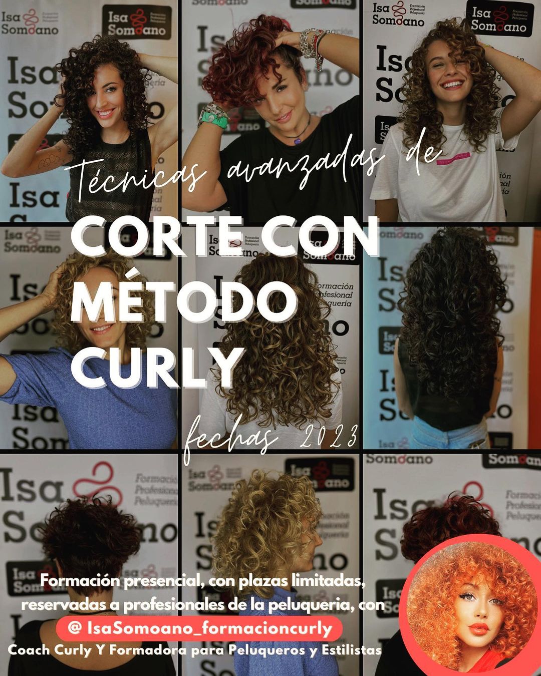 Isa Somoano - Formación Curly - Corte con Método Curly